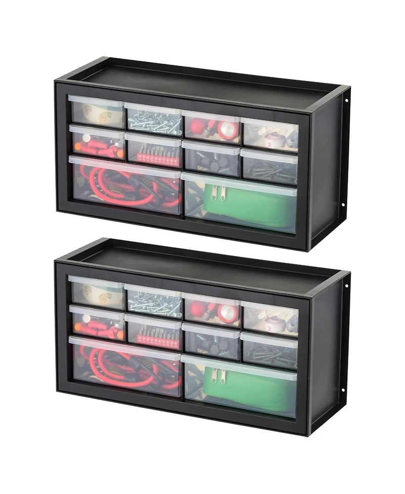 Iris Usa 2 Pack 10 Drawer Organizer Storage Cabinet for Hardware Supplies