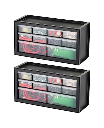 Iris Usa 2 Pack 10 Drawer Organizer Storage Cabinet for Hardware Supplies