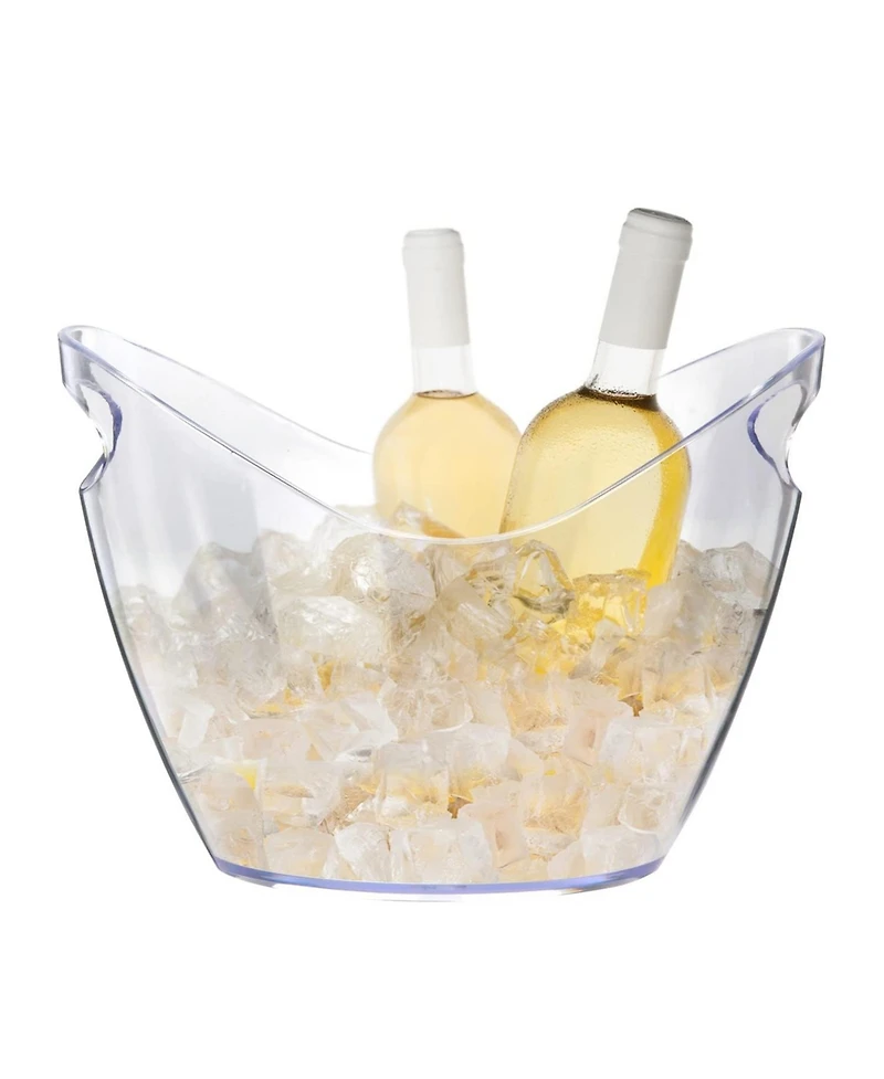 Piscifun Clear Plastic Drink Tub 4 Liter For Parties And Beverage Chilling