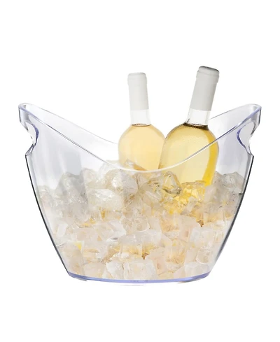 Piscifun Clear Plastic Drink Tub 4 Liter For Parties And Beverage Chilling