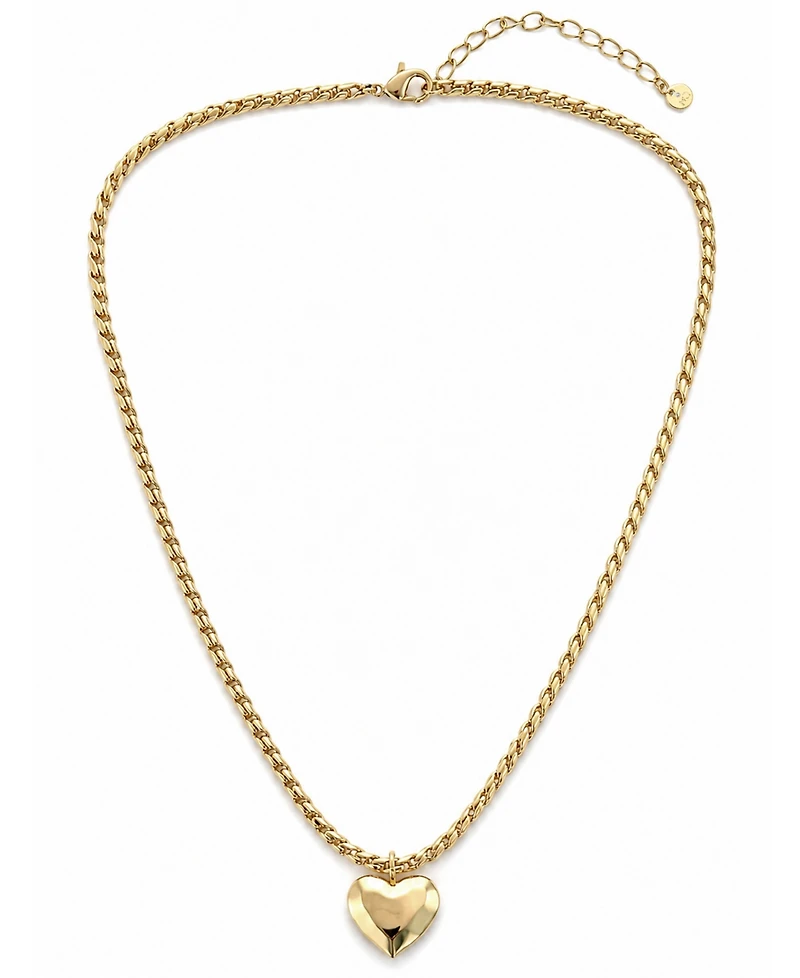 And Now This 18k Gold Plated Brass Heart Pendant Necklace, Macy's Exclusive