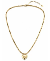 And Now This 18k Gold Plated Brass Heart Pendant Necklace, Macy's Exclusive