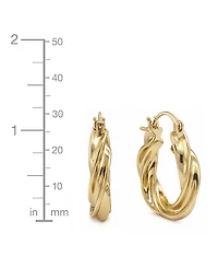 And Now This Twisted Hoop Earrings