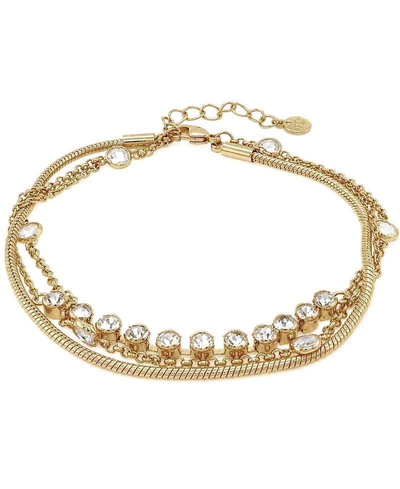 And Now This Cubic Zirconia Triple Row Bracelet