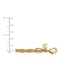 And Now This Silver, Gold Plated Brass Twisted Chain Bracelet