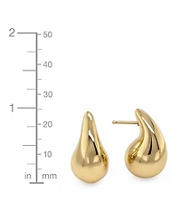 And Now This 18K Gold Plated or Silver Teardrop Small Stud Earrings