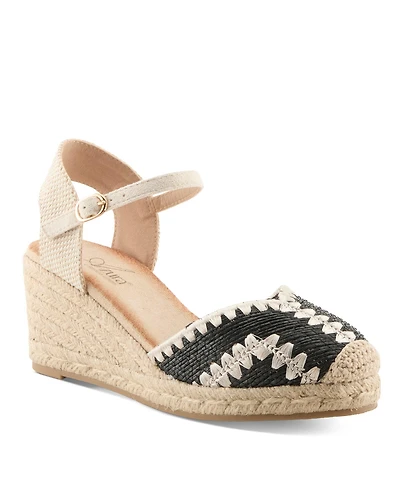 Azura Women's Adrina Espadrille Wedge with Rope Sole