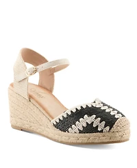 Azura Women's Adrina Espadrille Wedge with Rope Sole