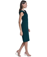 Calvin Klein Women's Off-The-Shoulder Midi Dress