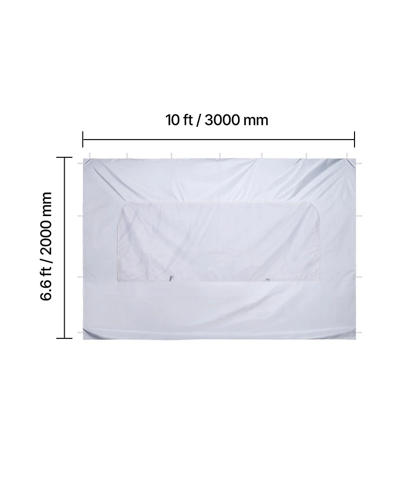 Sevorley Canopy Sidewall for 10x10 ft Pop-Up Tent, Waterproof Tent Side Wall with Mesh
