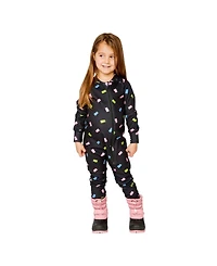 Deux par Baby Girls(6M-24M) One Piece Thermal Underwear Printed Gummy Bears