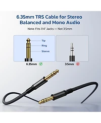 Double Braided Nylon Guitar Cable Gold Plated Connectors Balanced Audio Cord