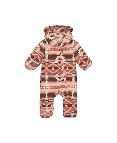 Deux par Deux Baby Girl (3M- 24M) Mid-Season Plush One-Piece Outerwear Aztec