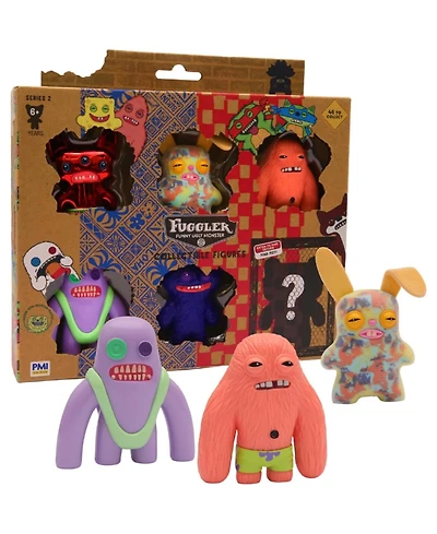 Fuggler Teenage Mutant Ninja Turtles and SpongeBob 2.5" Assorted 6-Pack Action Figures, Ages 4+