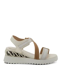 Azura Women's Coolbeans Wedge Sandal with Adjustable Strap