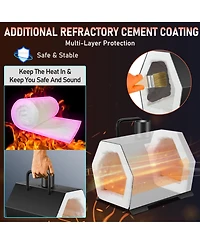 Sevorley Portable Propane Forge, Single Burner Blacksmith and Knife Making Furnace Kit