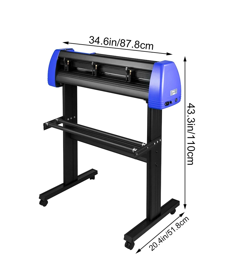 Sevorley 28 in Vinyl Cutter Machine with Floor Stand and 20 Blades for Sign Making