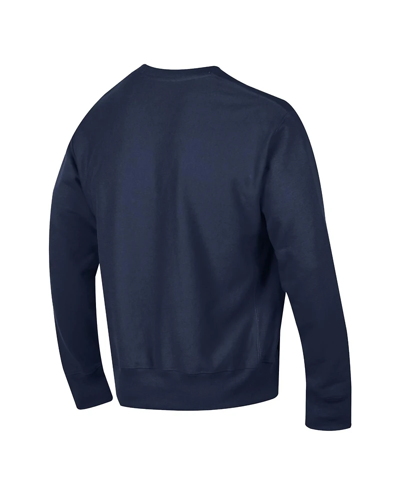 Champion Men's Navy Michigan Wolverines Relentless Reverse Weave Sweatshirt