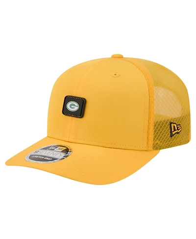 New Era Men's Gold Green Bay Packers Micro Badge 9SEVENTY Adjustable Hat