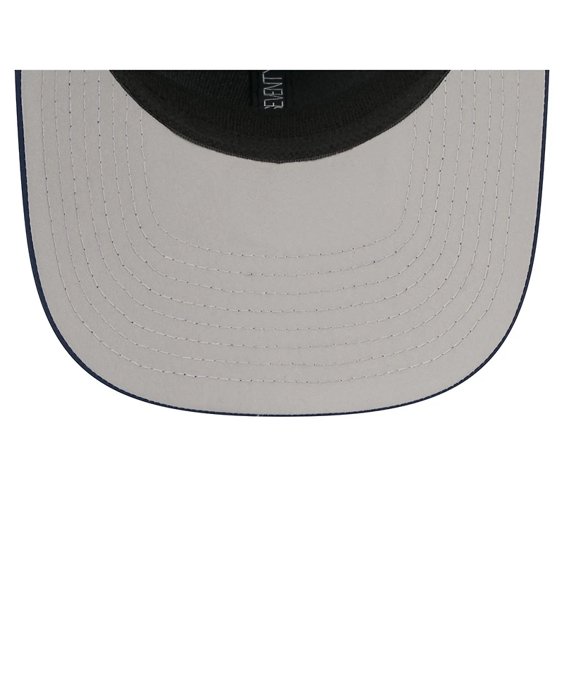 New Era Men's Navy New England Patriots Micro Badge 9SEVENTY Adjustable Hat