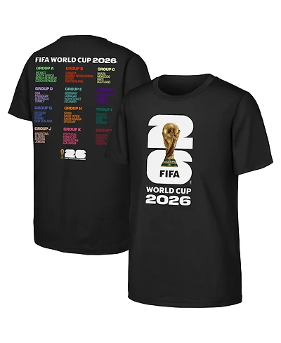 Outerstuff Big Boys and Girls Black Fifa World Cup 2026 Bracket T-Shirt