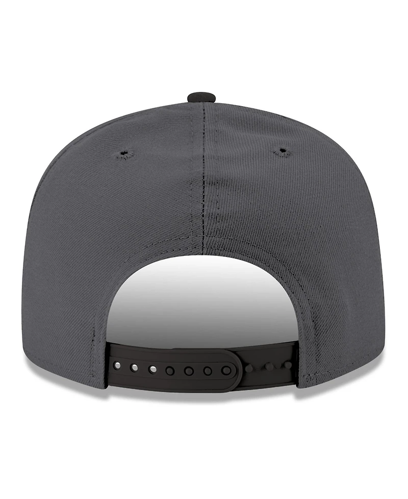 New Era Men's Gray/Black Oklahoma City Thunder Logo 2-Tone 9FIFTY Snapback Hat