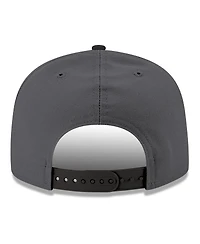 New Era Men's Gray/Black Oklahoma City Thunder Logo 2-Tone 9FIFTY Snapback Hat