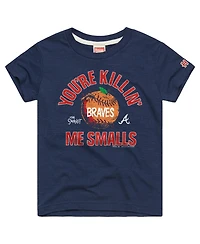 Homage Big Boys and Girls Navy Atlanta Braves x The Sandlot Tri-Blend T-Shirt