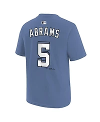 Nike Big Boys and Girls Cj Abrams Blue Washington Nationals City Connect Name Number T-Shirt