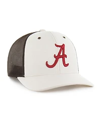 Carhartt X ''47 Men's Natural/Brown Alabama Crimson Tide Undyed Trucker Adjustable Hat