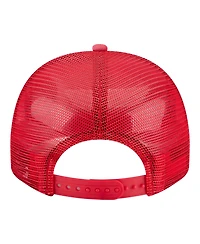 New Era Men's and Women's Red Indiana Fever Worn Foam Front 9FIFTY A-Frame Trucker Rope Snapback Hat