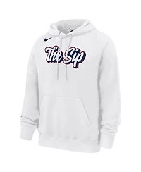 Nike Men's White Ole Miss Rebels The Sip Club Fleece Pullover Hoodie