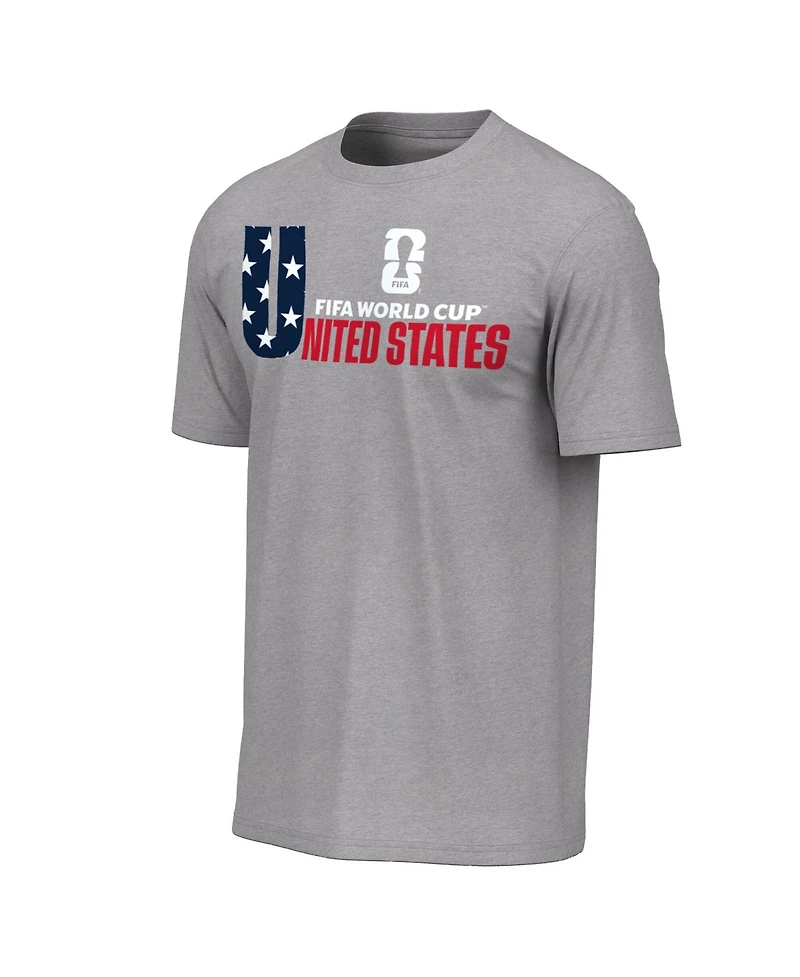 Outerstuff Men's Heather Gray Usa Fifa World Cup 2026 T-Shirt