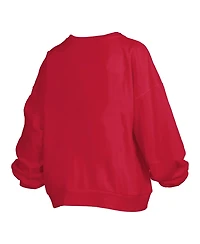 Pressbox Women's Scarlet Nebraska Huskers Plus Nelson Janise Sweatshirt