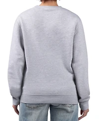 G-iii 4Her by Carl Banks Women's Heather Gray Minnesota Wild Filigree Team Graphic Fleece Pullover Sweatshirt