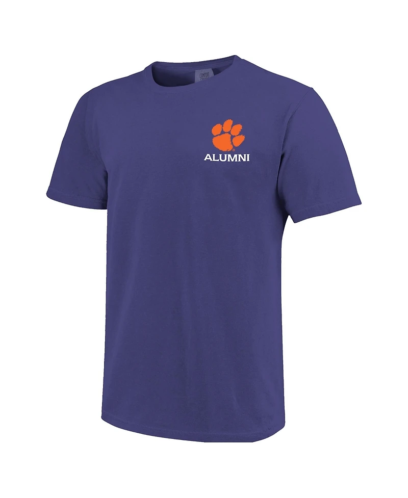 Image One Men's Purple Clemson Tigers Mascot Grad Achievement Unlocked T-Shirt