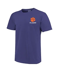Image One Men's Purple Clemson Tigers Mascot Grad Achievement Unlocked T-Shirt