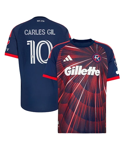 Adidas Men's Carles Gil Blue New England Revolution 2026 Independence Day On-Field Authentic Patch Jersey