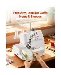 Sevorley Serger Overlock Sewing Machine, 2-3-4 Thread with Free Arm and Led Light