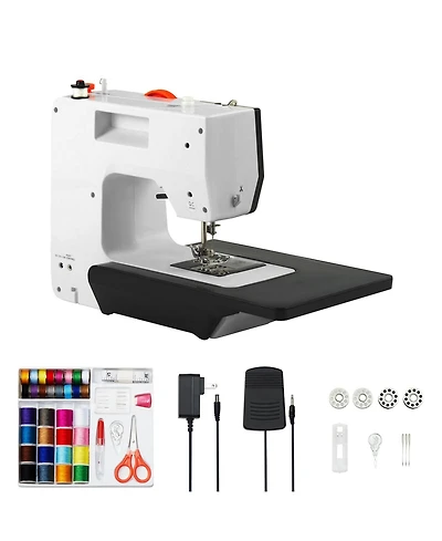 Sevorley Portable Sewing Machine for Beginners, 38 Stitches with Extension Table and Foot Pedal