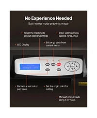 Sevorley Dual Blade Vinyl Cutter Plotter with Stand and Sticker Kit