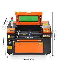 Sevorley 50W CO2 Laser Engraver and Cutter, in, Air Assist for Wood Acrylic Fabric