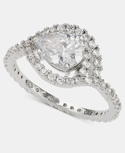 Lauren Ralph Lauren Cubic Zirconia Pear-Shape Orbital Statement Ring