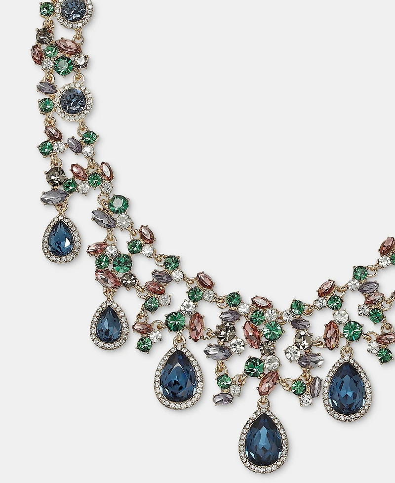 Givenchy Stone Statement Necklace, 16" + 3" extender