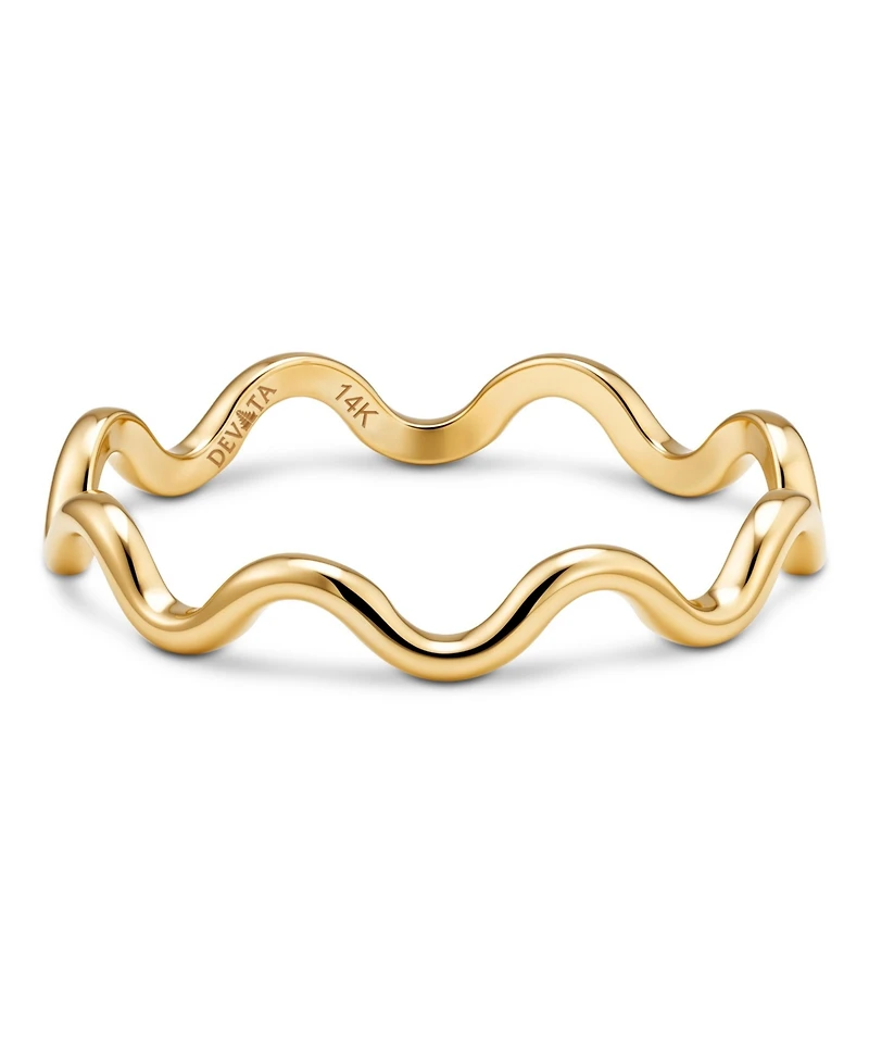 Devata Wavy Ring 14K Gold
