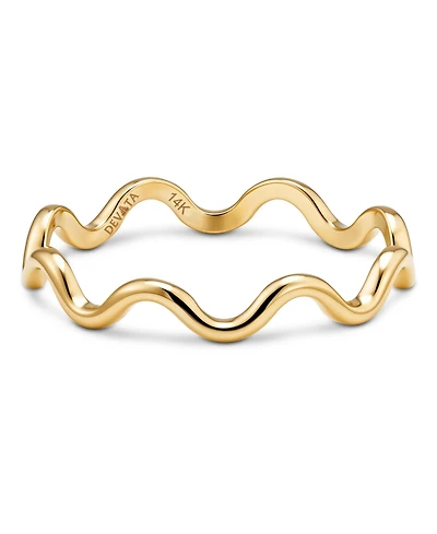 Devata Wavy Ring 14K Gold