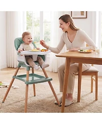 Sugift 9-in-1 Convertible Baby High Chair with Adjustable Double Tray