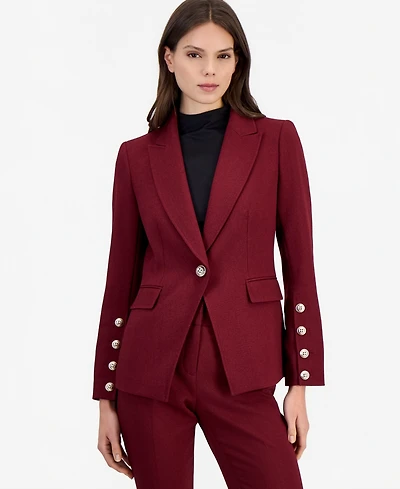Tahari Asl Women's One Button Peak Lapel Blazer