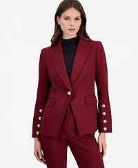 Tahari Asl Women's One Button Peak Lapel Blazer