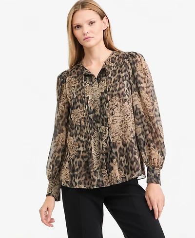 Kobi Halperin Women's Bella Long-Sleeve Sheer Blouse